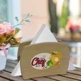 BK Kişiye Özel Güzel Chef Tasarımlı Lüks Ahşap Peçetelik-3