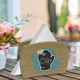 BK Kişiye Özel Güzel Chef Tasarımlı Lüks Ahşap Peçetelik-7