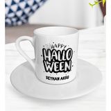 BK Kişiye Özel Happy Halloween Tasarımlı Türk Kahvesi Fincanı-1