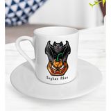 BK Kişiye Özel Happy Halloween Tasarımlı Türk Kahvesi Fincanı-6
