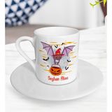 BK Kişiye Özel Happy Halloween Tasarımlı Türk Kahvesi Fincanı-8
