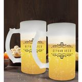 BK Kişiye Özel Isimli 2’li Buzlu Cam Bira Bardağı 50cl-9