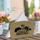 BK Kişiye Özel Isimli Lüks Ahşap Peçetelik-3