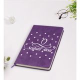 BK Kişiye Özel Isimli Mor Termo Deri Defter Model 4 - 1 - Koyu Mor
