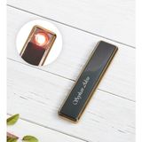 BK Kişiye Özel Isimli USB Şarjlı Siyah Metal Elektrikli Çakmak - Renkli