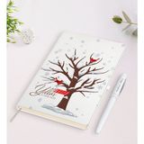 BK Kişiye Özel Isimli Yılbaşı Mutlu Yıllar Beyaz Defter ve Kalem Hediye Seti-25
