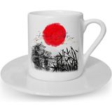 BK Kişiye Özel Japanese Landscape Tasarımlı Türk Kahvesi Fincanı - 1