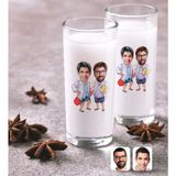 BK Kişiye Özel Kankalar Karikatürlü Ikili Rakı Bardağı Seti-2