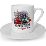 BK Kişiye Özel London Tasarımlı Türk Kahvesi Fincanı - 1