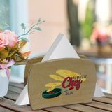 BK Kişiye Özel Master Chef Tasarımlı Lüks Ahşap Peçetelik-10