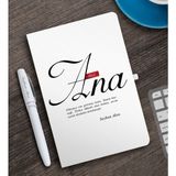 BK Kişiye Özel Mânâ Ana Beyaz Defter ve Kalem Hediye Seti