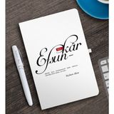 BK Kişiye Özel Mânâ Efsunkâr Beyaz Defter ve Kalem Hediye Seti