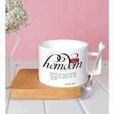 BK Kişiye Özel Mânâ Hemdem Ahşap Altlıklı Seramik Fincan-1