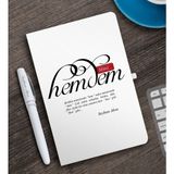 BK Kişiye Özel Mânâ Hemdem Beyaz Defter ve Kalem Hediye Seti