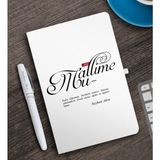 BK Kişiye Özel Mânâ Muallime Beyaz Defter ve Kalem Hediye Seti