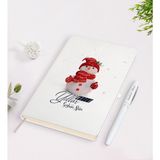 BK Kişiye Özel Mutlu Yıllar Tasarımlı Beyaz Defter ve Kalem Seti - 2