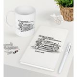 Bk Kişiye Özel Öğretmen Beyaz Defter Kalem Kupa Seti-1