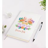 BK Kişiye Özel Paskalya Bayramı Beyaz Defter ve Kalem Seti-7