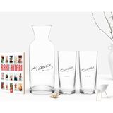 BK Kişiye Özel Renkli Baskılı Atatürk Temalı Ikili Rakı Bardağı Karaf ve Cep Kitabı Hediye Seti-29