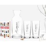 BK Kişiye Özel Renkli Baskılı Atatürk Temalı Ikili Rakı Bardağı Karaf ve Cep Kitabı Hediye Seti-31