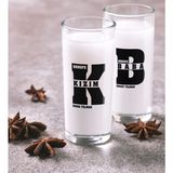 BK Kişiye Özel Renkli Baskılı Baba Kız Ikili Rakı Bardağı Seti-1