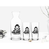 BK Kişiye Özel Renkli Baskılı Çünkü Sen Çölüme Yağmur Oldun Tasarımlı 2'li Rakı Bardağı ve Karaf Seti-6