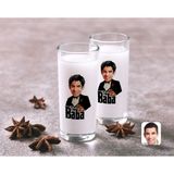 BK Kişiye Özel Renkli Baskılı Godfather Baba Karikatürlü Ikili Rakı Bardağı Seti-4