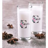 BK Kişiye Özel Renkli Baskılı Harfli Ikili Rakı Bardağı Seti-1