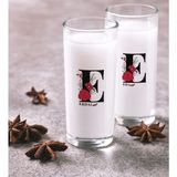 BK Kişiye Özel Renkli Baskılı Harfli Ikili Rakı Bardağı Seti-6