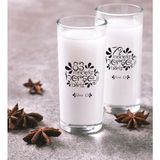 BK Kişiye Özel Renkli Baskılı Her Şeyi Biliriz Ikili Rakı Bardağı Seti-1