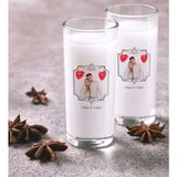 BK Kişiye Özel Renkli Baskılı Isimli Fotoğraflı Ikili Rakı Bardağı Seti-31