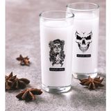 BK Kişiye Özel Renkli Baskılı Kurukafa Ikili Rakı Bardağı Seti-2