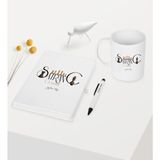 Bk Kişiye Özel Satranç Öğretmeni Temalı Beyaz Defter Kalem Kupa Seti - 1
