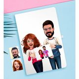BK Kişiye Özel Sevgililer Animasyon Karikatürlü Beyaz Defter-33