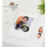 BK Kişiye Özel Sevgililer Karikatürlü Beyaz Defter-17