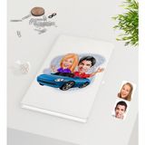 BK Kişiye Özel Sevgililer Karikatürlü Beyaz Defter-52