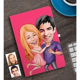 BK Kişiye Özel Sevgililer Karikatürlü Defter-3
