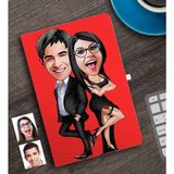 BK Kişiye Özel Sevgililer Karikatürlü Defter-6