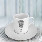 BK Kişiye Özel T Harfli Türk Kahvesi Fincanı (Model 1)