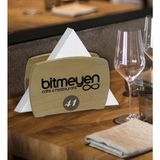 BK Restoran & Cafe & Barlara Özel Logolu Lüks Ahşap Peçetelik-2
