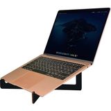 Bk Taşınabilir Siyah Ahşap Notebook Laptop Standı
