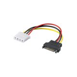 BK Teknoloji 15 Pin Sata Erkek To 4 Pin Molex Ide Dişi Çevirici Kablo Sata - Ide Güç Kablosu