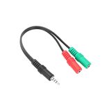 BK Teknoloji 3.5mm Stereo Kulaklık Mikrofon Ses Ayırıcı Kablo Adaptörü