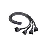 BK Teknoloji 4 Pin 4 Lü Fan Çoklayıcı Pwm Y Splitter Kablo