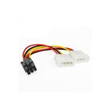 BK Teknoloji 6 Pin Pcıe To 2x4 Pin Molex Ekran Kartı Power Kablosu