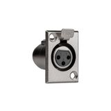 BK Teknoloji Panel Montajlı 3 Pin Xlr Dişi Şase Konnektör