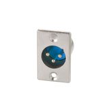 BK Teknoloji Panel Montajlı 3 Pin Xlr Erkek Şase Konnektör