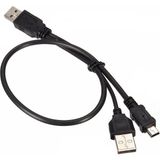 BK Teknoloji Taşınabilir Harici Diskler Için USB Y Kablosu 2 USB - Mini USB 5-Pin