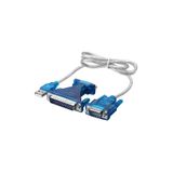 BK Teknoloji USB 2.0 - RS-232 Seri Bağlantı Noktası Kablosu + 9 Pin'den 25-Pin'e Dönüştürücü