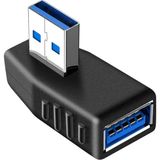 BK Teknoloji USB 3.0 Sol Açılı Konnektör Erkek Dişi 90 Derece Uzatma Adaptörü